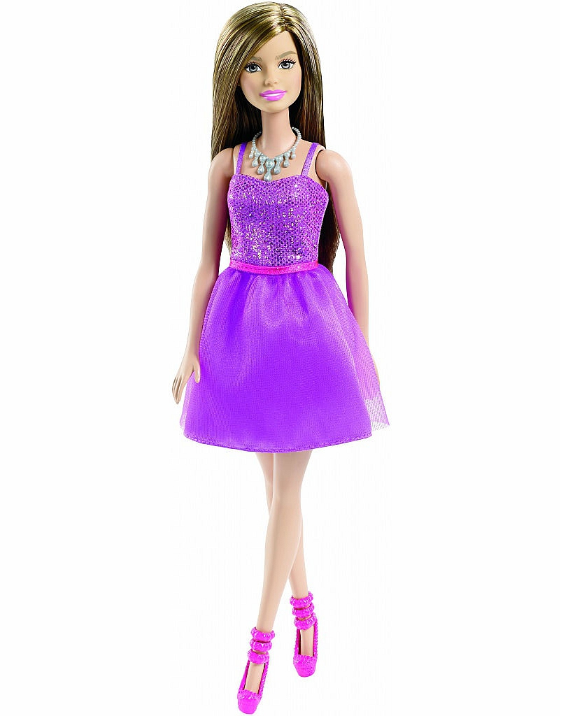 Кукла Барби Сияние моды в фиолетовом платье Mattel (DGX81)